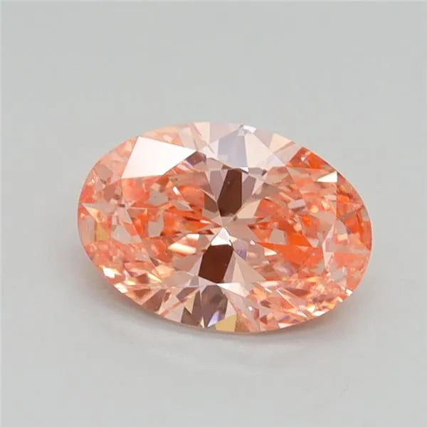 0.90ct Oval Lab Grown Diamond (Colour Fancy Intense Pink, Clarity SI1, IGI Certified)