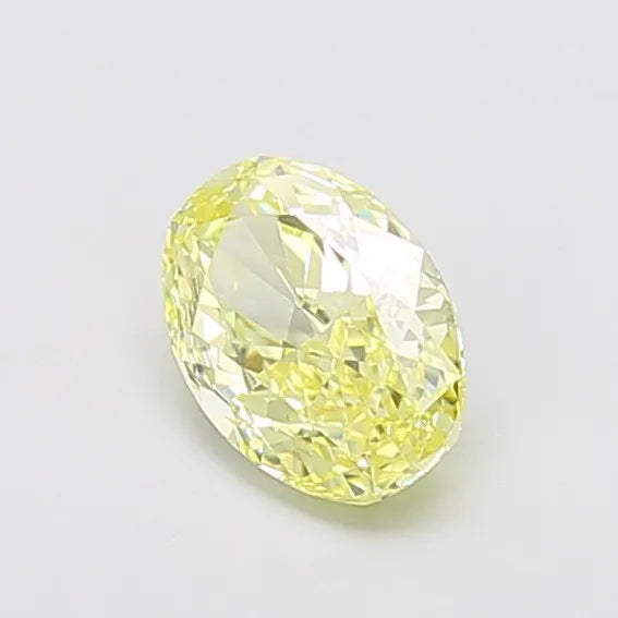 0.92ct Oval Lab Grown Diamond (Colour Fancy Yellow, Clarity VVS2, IGI Certified)