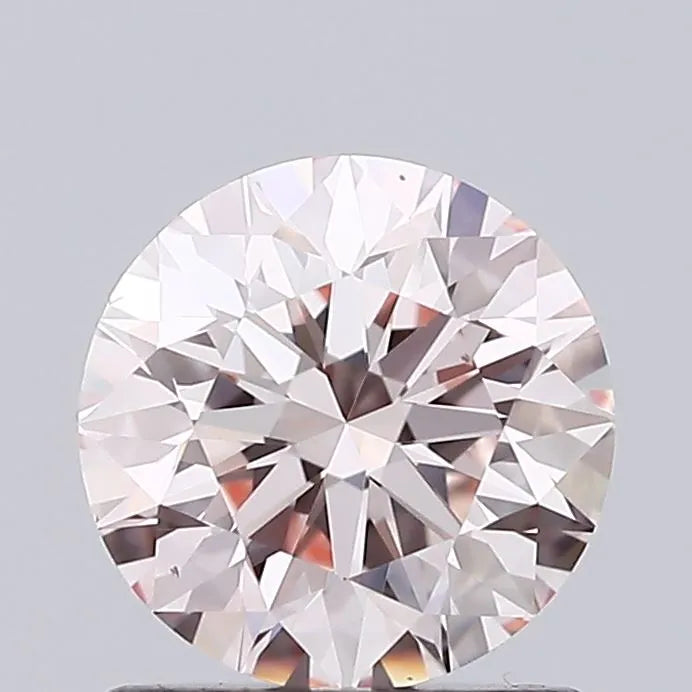 0.92ct Round Lab Grown Diamond (Colour Fancy Light Pink, Clarity VS1, Cut EX, IGI Certified)