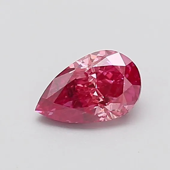 0.93ct Pear Lab Grown Diamond (Colour Fancy Vivid Pink, Clarity SI1, IGI Certified)
