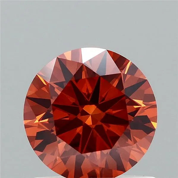 0.93ct Round Lab Grown Diamond (Colour Fancy Brown, Clarity VVS2, Cut ID, IGI Certified)
