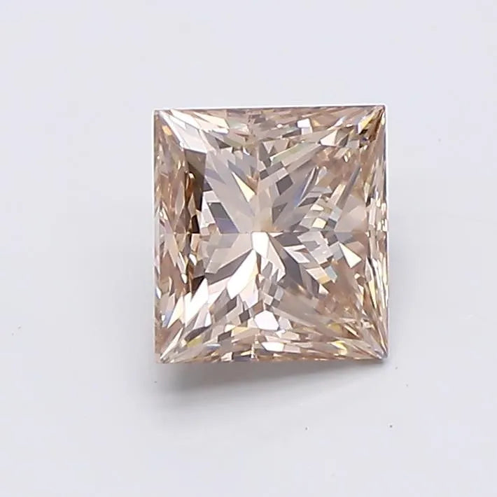 0.94ct Princess Lab Grown Diamond (Colour Fancy Brown, Clarity VVS2, IGI Certified)