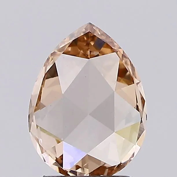 0.96ct Pear Lab Grown Diamond (Colour Fancy Light Brown, Clarity VS1, IGI Certified)