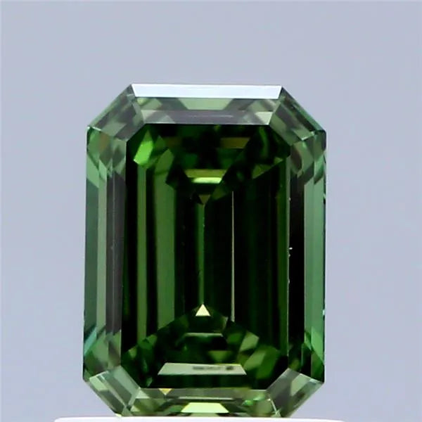 0.97ct Emerald Lab Grown Diamond (Colour Fancy Vivid Green, Clarity VS1, IGI Certified)