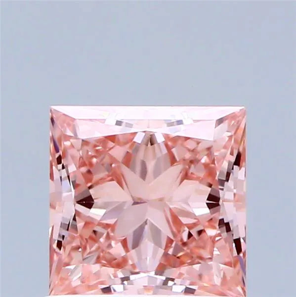 0.97ct Princess Lab Grown Diamond (Colour Fancy Vivid Pink, Clarity VS1, IGI Certified)