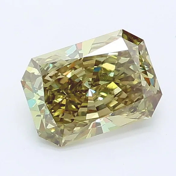 0.97ct Radiant Lab Grown Diamond (Colour Fancy Vivid Green, Clarity VS2, IGI Certified)