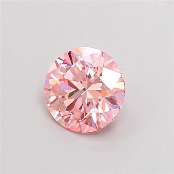 0.97ct Round Lab Grown Diamond (Colour Fancy Intense Pink, Clarity VS1, Cut ID, IGI Certified)