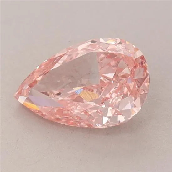 0.99ct Pear Lab Grown Diamond (Colour Fancy Vivid Pink, Clarity VS1, IGI Certified)