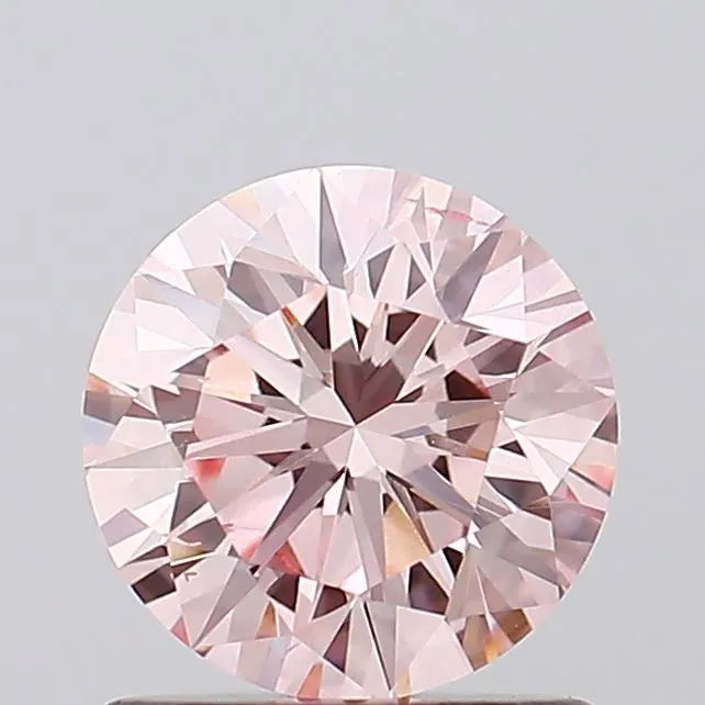 0.99ct Round Lab Grown Diamond (Colour Fancy Intense Pink, Clarity VS2, Cut ID, IGI Certified)