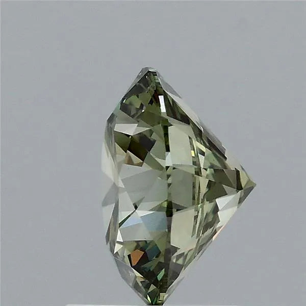 2.01ct Round Lab Grown Diamond (Colour Fancy Vivid Green, Clarity VVS2, Cut EX, IGI Certified)