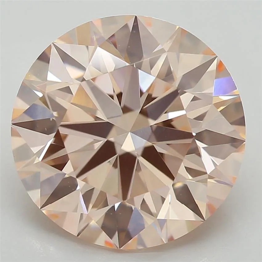 2.87ct Round Lab Grown Diamond (Colour Fancy Intense Pink, Clarity VVS2, Cut ID, IGI Certified)