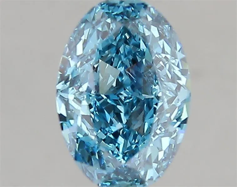 1.61ct Oval Lab Grown Diamond (Colour Fancy Vivid Blue, Clarity VVS2, IGI Certified)