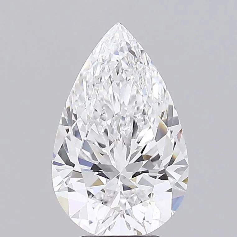 2.91ct Pear Lab Grown Diamond (Colour D, Clarity VVS2, IGI Certified)