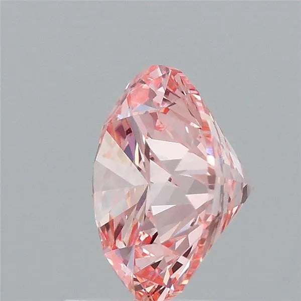 2.01ct Round Lab Grown Diamond (Colour Fancy Vivid Pink, Clarity VVS2, Cut ID, IGI Certified)