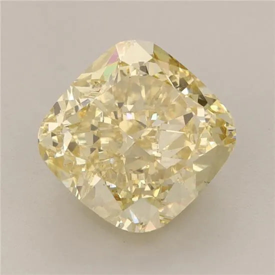 3.26ct Cushion modified Lab Grown Diamond (Colour Fancy Intense Yellow, Clarity VS1, IGI Certified)