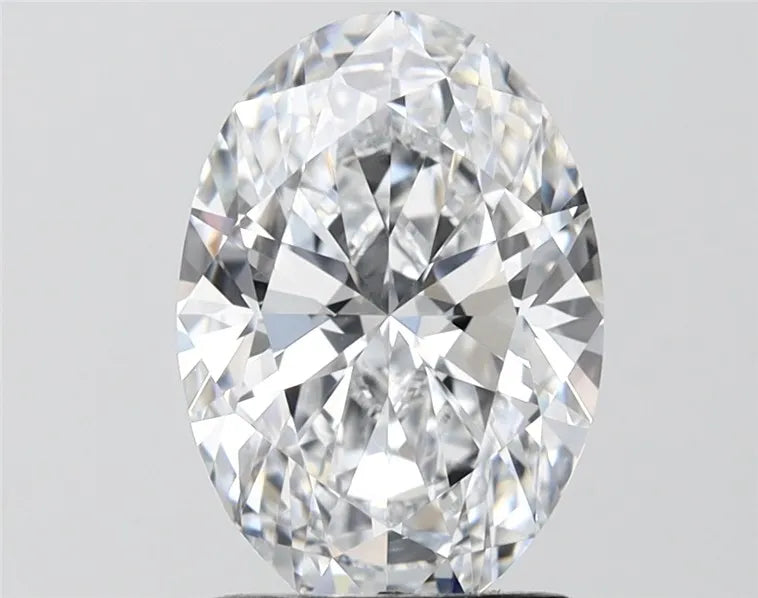 2.57ct Oval Lab Grown Diamond (Colour D, Clarity VVS2, IGI Certified)