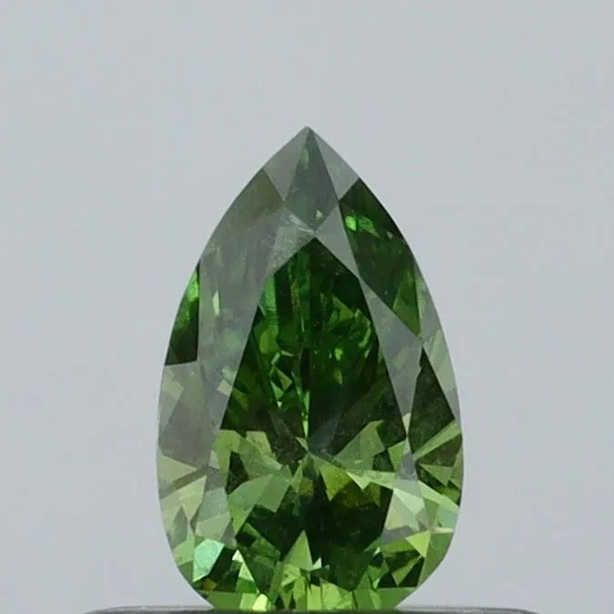 0.31ct Pear Lab Grown Diamond (Colour Fancy Vivid Green, Clarity SI1, IGI Certified)