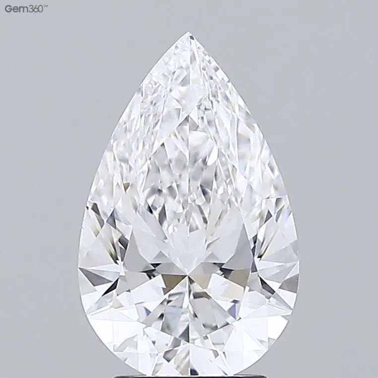 2.52ct Pear Lab Grown Diamond (Colour D, Clarity VVS1, IGI Certified)