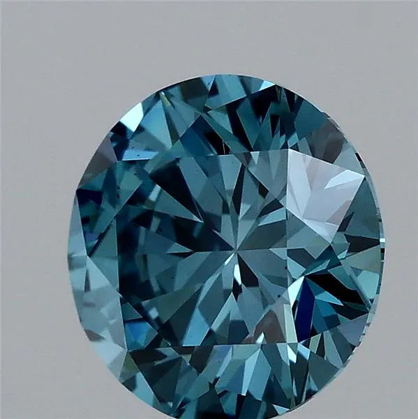 2.02ct Round Lab Grown Diamond (Colour Fancy Vivid Blue, Clarity VS2, Cut EX, IGI Certified)