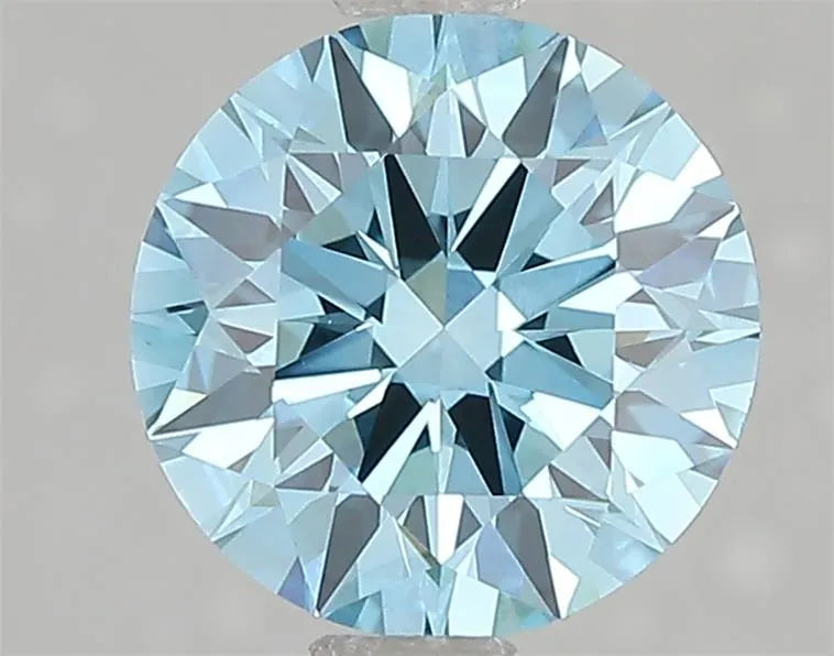 2.01ct Round Lab Grown Diamond (Colour Fancy Vivid Blue, Clarity VS1, Cut ID, IGI Certified)