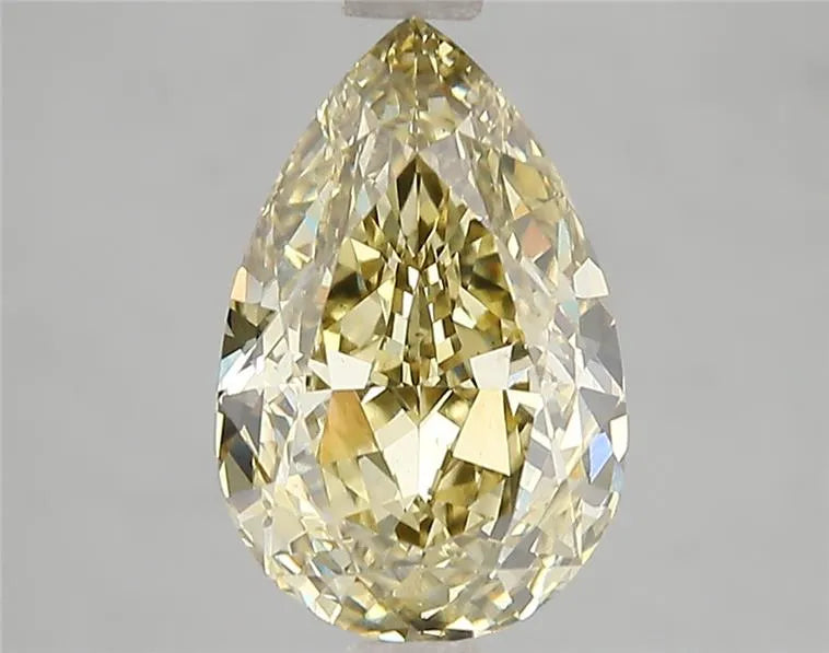 3.01ct Pear Lab Grown Diamond (Colour Fancy Intense Gray Yellow, Clarity VS2, IGI Certified)