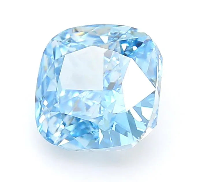 1.00ct Cushion modified Lab Grown Diamond (Colour Fancy Vivid Blue, Clarity VS1, IGI Certified)