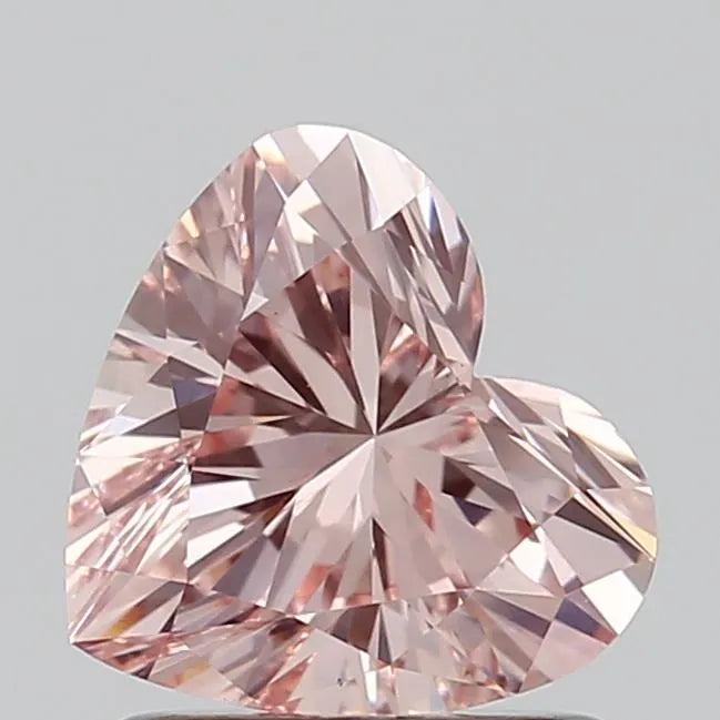 1.00ct Heart Lab Grown Diamond (Colour Fancy Intense Pink, Clarity VVS2, IGI Certified)