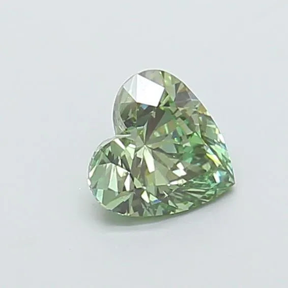 1.00ct Heart Lab Grown Diamond (Colour Fancy Vivid Green, Clarity VS2, IGI Certified)