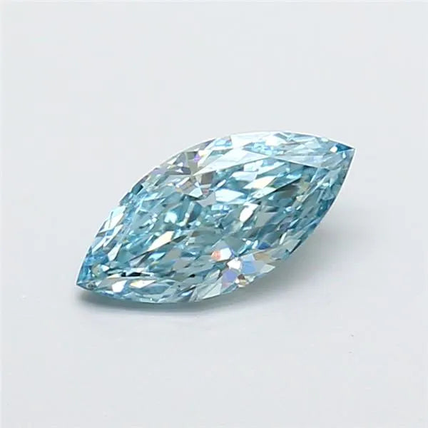 1.00ct Marquise Lab Grown Diamond (Colour Fancy Vivid Blue, Clarity VS1, IGI Certified)