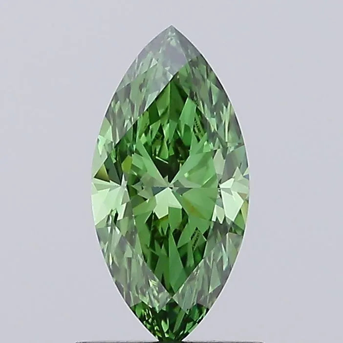 1.00ct Marquise Lab Grown Diamond (Colour Fancy Vivid Green, Clarity VS1, IGI Certified)