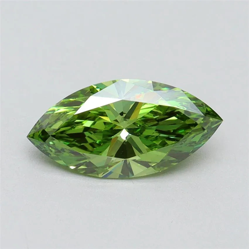 1.00ct Marquise Lab Grown Diamond (Colour Fancy Vivid Green, Clarity VVS2, IGI Certified)