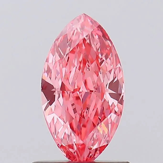 1.00ct Marquise Lab Grown Diamond (Colour Fancy Vivid Pink, Clarity VS1, IGI Certified)
