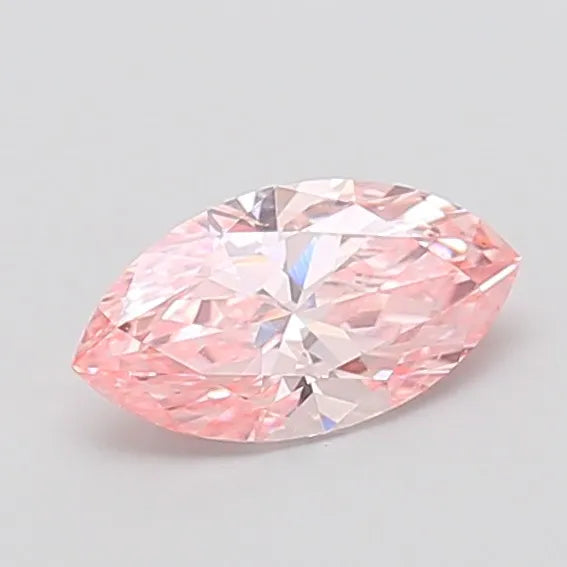 1.00ct Marquise Lab Grown Diamond (Colour Fancy Vivid Pink, Clarity VVS2, IGI Certified)