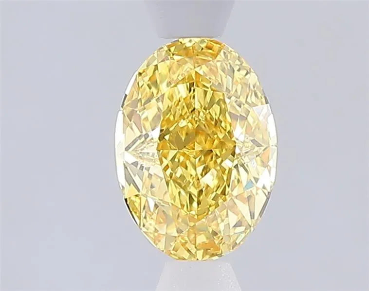 1.00ct Oval Lab Grown Diamond (Colour Fancy Intense Yellow, Clarity VVS2, IGI Certified)