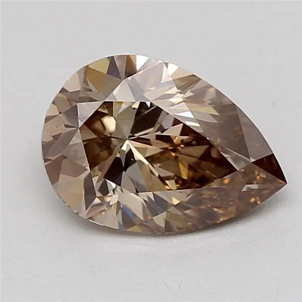 1.00ct Pear Lab Grown Diamond (Colour Fancy Brown, Clarity VVS2, IGI Certified)