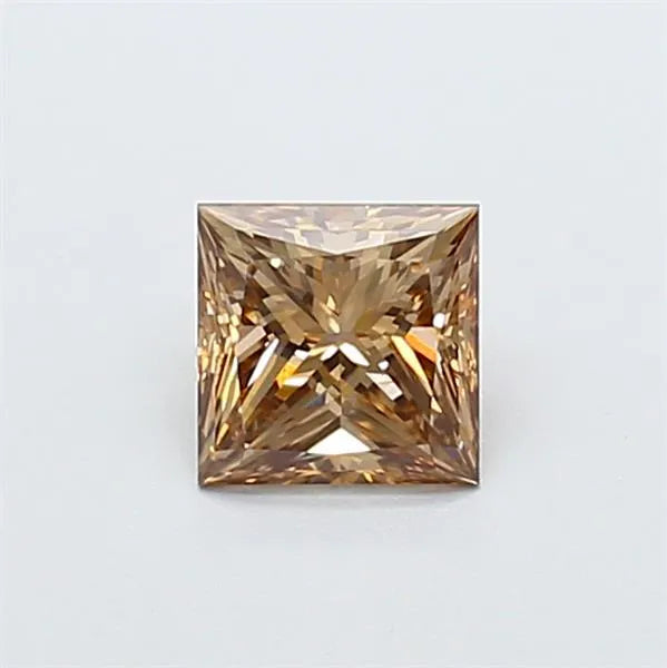 1.00ct Princess Lab Grown Diamond (Colour Fancy Brown, Clarity VS1, IGI Certified)
