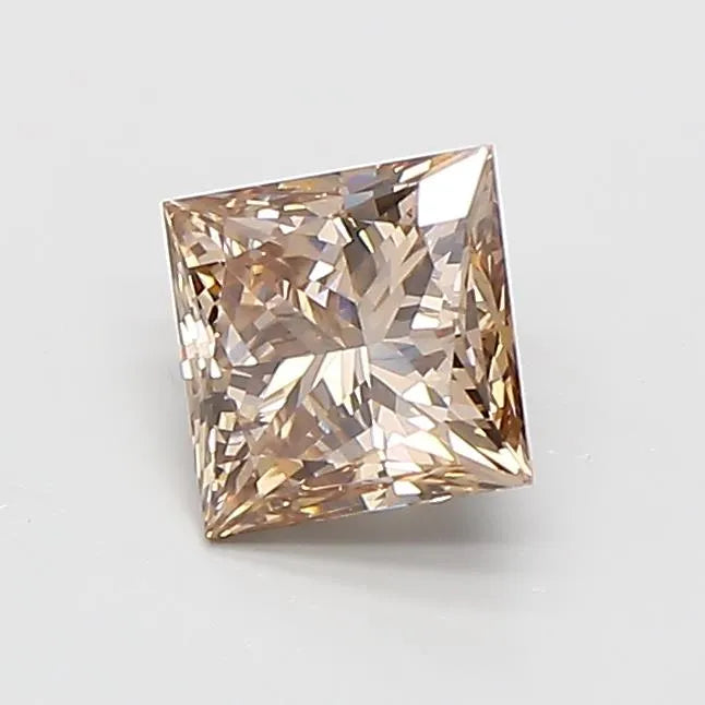 1.00ct Princess Lab Grown Diamond (Colour Fancy Brown, Clarity VVS2, IGI Certified)