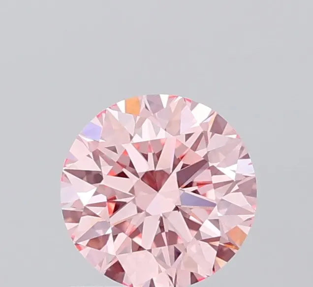 1.00ct Round Lab Grown Diamond (Colour Fancy Vivid Pink, Clarity VS1, Cut ID, IGI Certified)