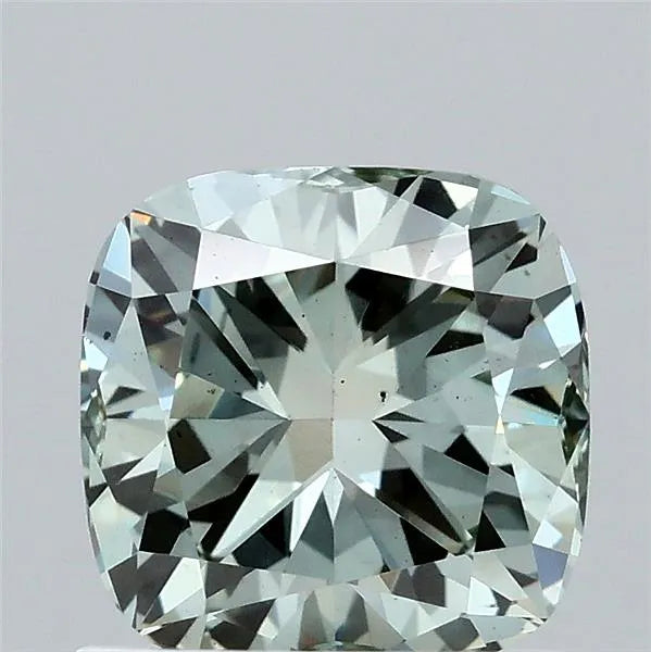 1.01ct Cushion brilliant Lab Grown Diamond (Colour Fancy Intense Green, Clarity VS2, IGI Certified)