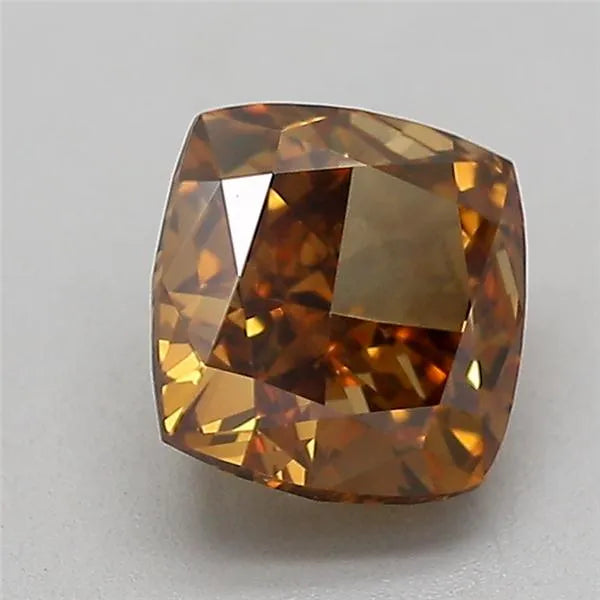 1.01ct Cushion modified Lab Grown Diamond (Colour Fancy Brown, Clarity VVS2, IGI Certified)