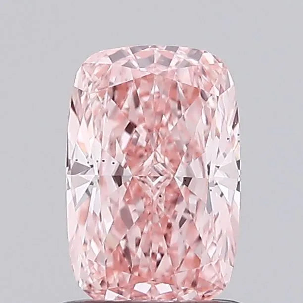 1.01ct Cushion modified Lab Grown Diamond (Colour Fancy Vivid Pink, Clarity VS2, IGI Certified)