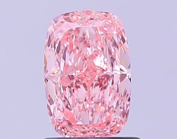 1.01ct Cushion modified Lab Grown Diamond (Colour Fancy Vivid Pink, Clarity VVS1, IGI Certified)