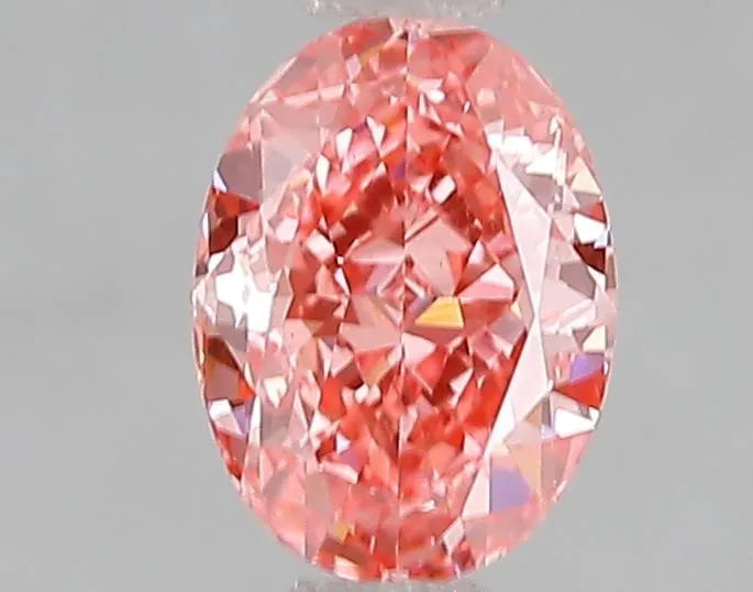 1.01ct Oval Lab Grown Diamond (Colour Fancy Vivid Pink, Clarity VS1, IGI Certified)