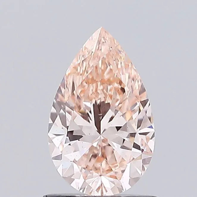 1.01ct Pear Lab Grown Diamond (Colour Fancy Brownish Pink, Clarity VS2, IGI Certified)