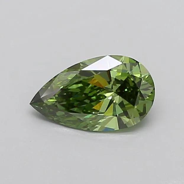 1.01ct Pear Lab Grown Diamond (Colour Fancy Vivid Green, Clarity VS1, IGI Certified)