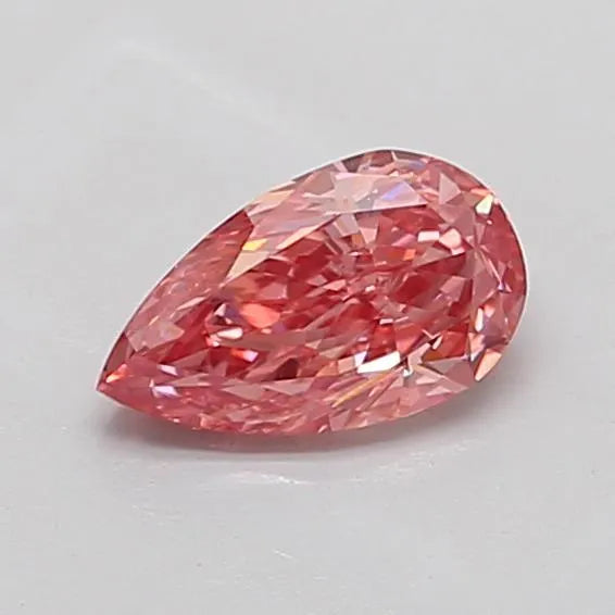 1.01ct Pear Lab Grown Diamond (Colour Fancy Vivid Pink, Clarity VS1, IGI Certified)