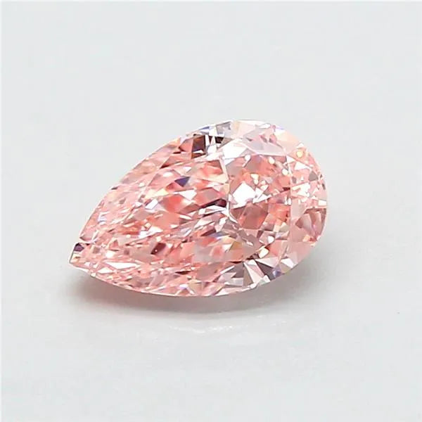 1.01ct Pear Lab Grown Diamond (Colour Fancy Vivid Pink, Clarity VVS2, IGI Certified)