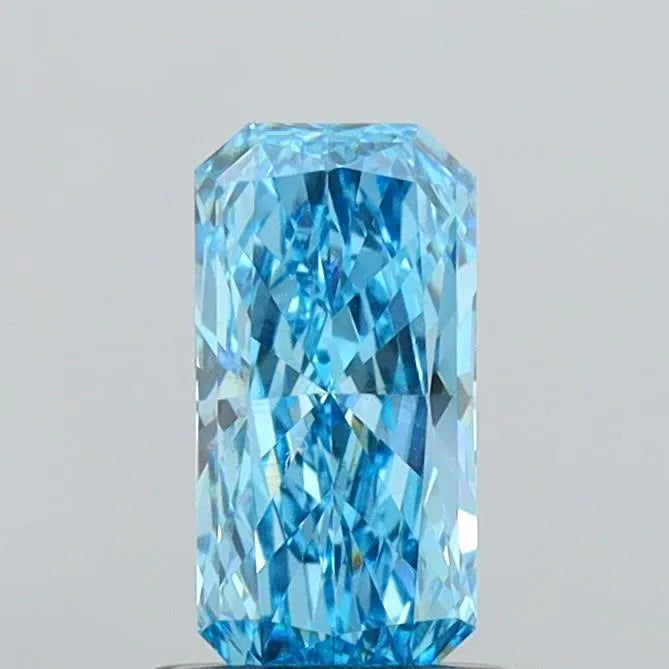 1.01ct Radiant Lab Grown Diamond (Colour Fancy Vivid Blue, Clarity VS2, IGI Certified)