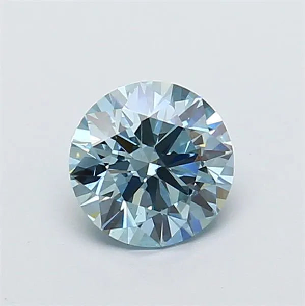 1.01ct Round Lab Grown Diamond (Colour Fancy Intense Blue, Clarity VS1, Cut ID, IGI Certified)