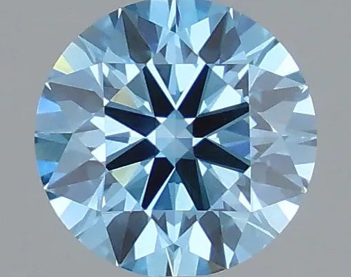 1.01ct Round Lab Grown Diamond (Colour Fancy Vivid Blue, Clarity VS2, Cut ID, IGI Certified)